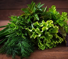 Green leaf vegetables